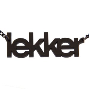 lekker! naamketting zwart