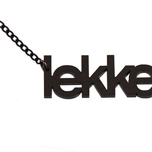 lekker! naamketting zwart