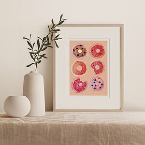 Donuts A5 Art Print