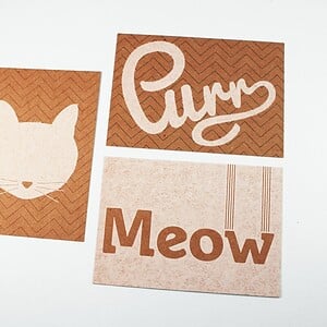 Cat Purr Meow katten kaarten set