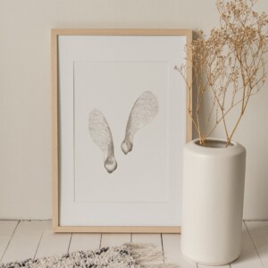 Alternative view of Inkttekening Esdoornzaden Art Print A4