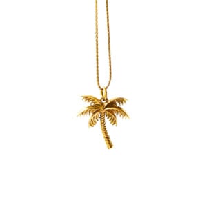 Oceaan ketting palmboom goud