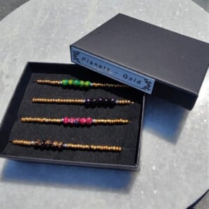 Armbanden set 'Planets' goud