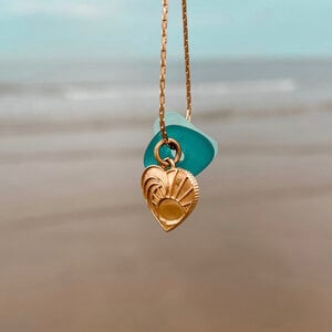 Zeeglas Ocean Lover Ketting Goud