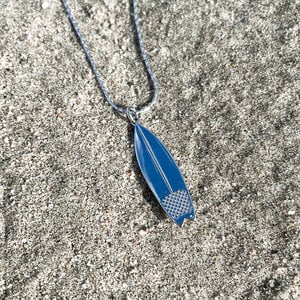 Oceaan ketting surfboad zilver