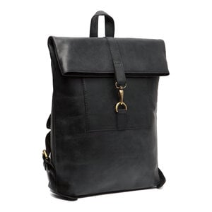 Alternative view of Beocca - Leren rugzak Cleo zwart glad leer - 14" laptoptas