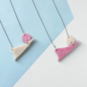 Organische vormen ketting "Pointy"