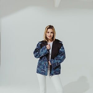 Kimono Denim Leaves