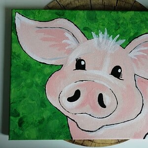Schilderij Varken
