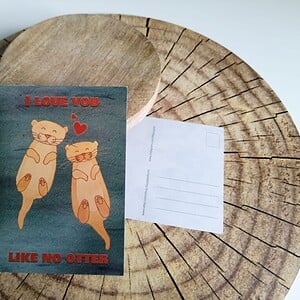 Kaart "I love you like no otter"