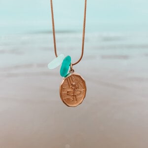 Zeeglas Kitegirl Ketting Goud
