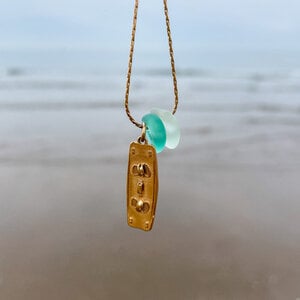 Zeeglas Kiteboard Ketting Goud