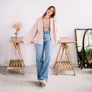 Kimono Patrizia Pink Tencel