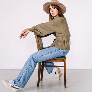 Kimono Patrizia Khaki Tencel