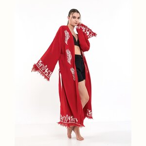 Hitit Lange Kimono-Rood