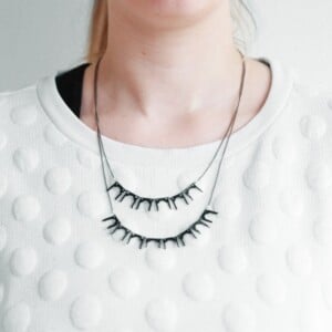 Dubbele ketting van computer onderdelen