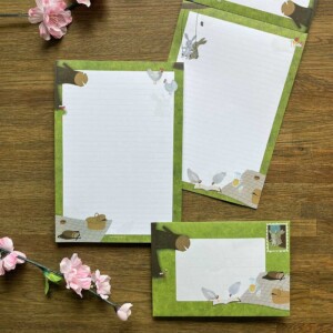 Postpapier Set Picknick met Konijnen en Kippen in Park