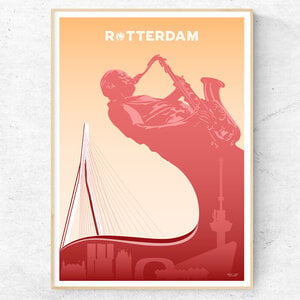 Print Rotterdam Erasmus Bridge - A4, 30x40cm