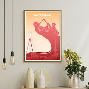 Print Rotterdam Erasmus Bridge - A4, 30x40cm