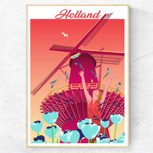 Print Dutch Windmill - A4, 30x40cm
