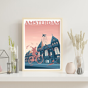 Alternative view of Print Amsterdam, Rijksmuseum - A4, 30x40cm