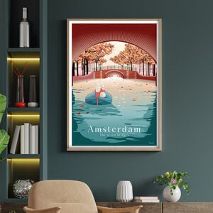 Alternative view of Print Amsterdam, The Seven Bridges - A4, 30x40cm