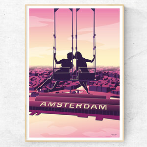Print Amsterdam, A'DAM Tower - A4, 30x40cm