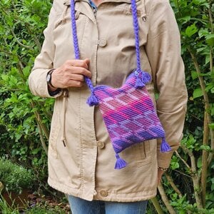 PST/festivaltasje Purple Haze, gehaakt