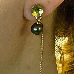 Leuke asymmetrische oorbellen in verguld zilver