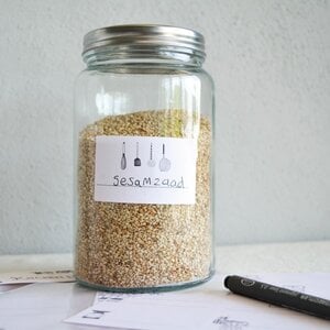 Kitchen labels - 18 stuks
