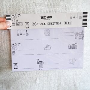 Kitchen labels - 18 stuks