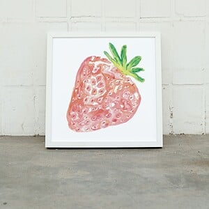 Kunst print aardbei