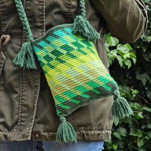 PST/festivaltasje Little Green Bag, gehaakt