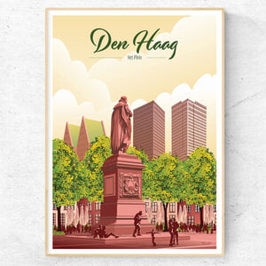 Print Den Haag Het Plein - A4, 30x40cm