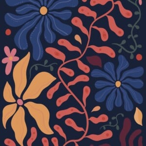 Floral Fantasy Fiesta Art Print