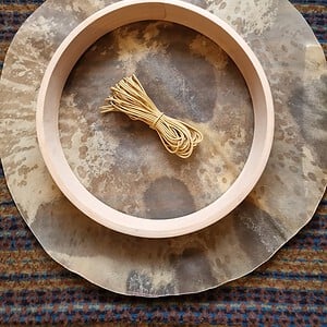DIY sjamanendrum bouwpakket Nubische geit, frame 40 cm