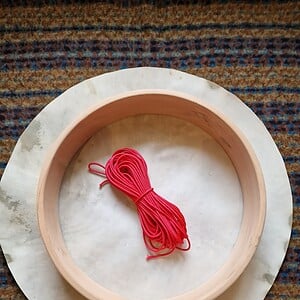 DIY sjamanendrum bouwpakket kale geit, frame 35 cm