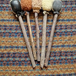 Drumstok dubbelbeater sjamanendrum