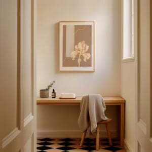 Geboortebloem Februari Iris Fine Art Print