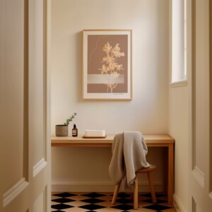 Geboortebloem Juli Ridderspoor Fine Art Print