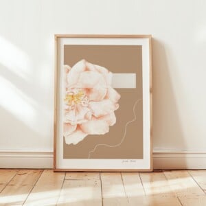 Geboortebloem Juni Roos Fine Art Print