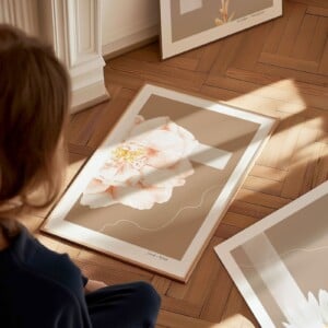 Geboortebloem Juni Roos Fine Art Print