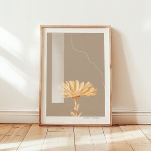 Geboortebloem Oktober Goudsbloem Fine Art Print