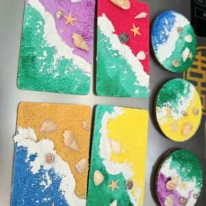 Zee Schelpen Schilderij magneet