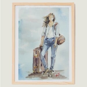 Aquarel A5 On top of the world
