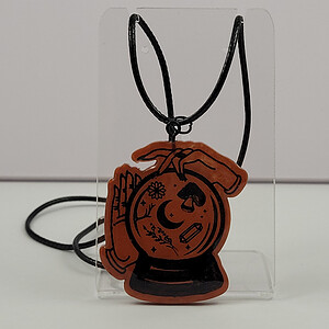 Bos heks kristallen bal ketting