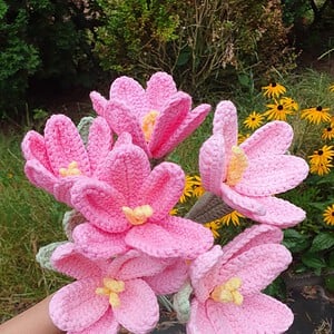 Gehaakt tulpen bloemen boeket