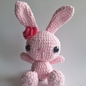 Gehaakte knuffel | Roze konijntje