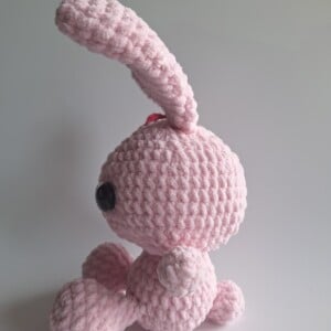 Gehaakte knuffel 'Pink bunny'