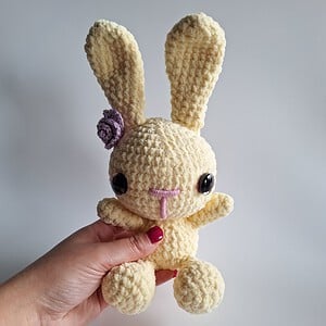 Gehaakte knuffel | Geel konijntje